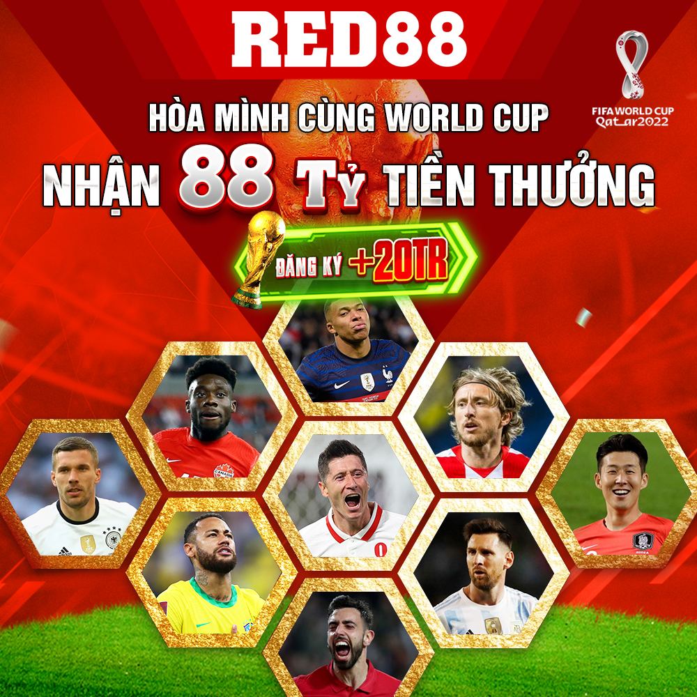 Sự kiện thưởng cược Worldcup 2022 tại Red88